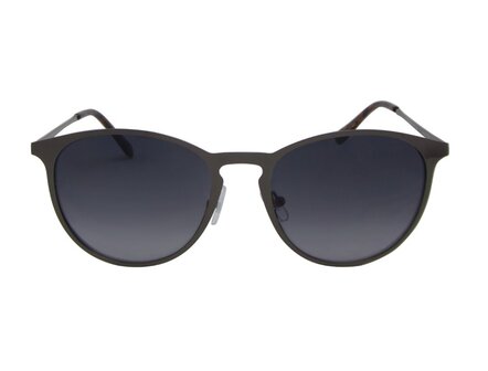 Dames zonnebril | Zilvergrijs met blauwgrijze glazen | 140 MM