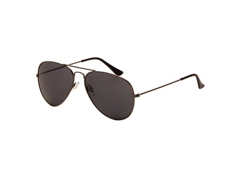 Gepolariseerde zonnebril | Pilotenbril | Donkergrijze glazen | 138 MM