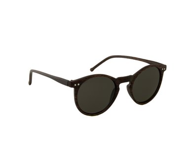 Houtlook zonnebril ovaal