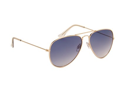 Gepolariseerde zonnebril | Pilotenbril | Blauwgrijze glazen | 130 MM