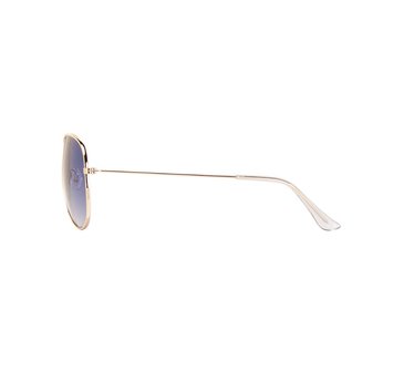 Gepolariseerde zonnebril | Pilotenbril | Blauwgrijze glazen | 140 MM