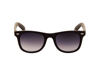 Zonnebril zwart met grijze glazen | 140 MM