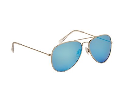 Pilotenbril | Blauwe glazen | 139 MM