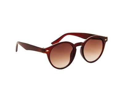 Ronde dames zonnebril | Bruin | 142 MM