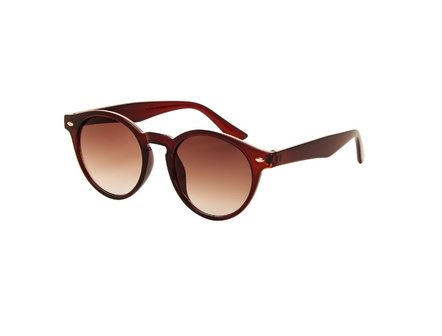 Ronde dames zonnebril | Bruin | 142 MM