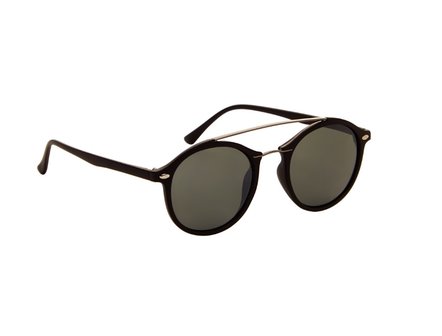Gepolariseerde zonnebril | Zwart met groene glazen | 137 MM