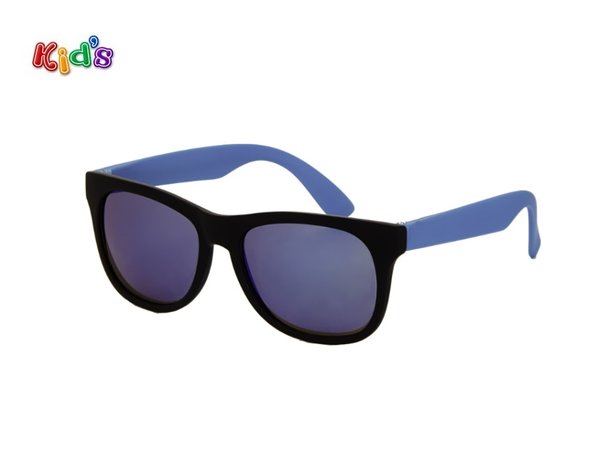 Kinderzonnebril | Zwart-blauw | 130 MM