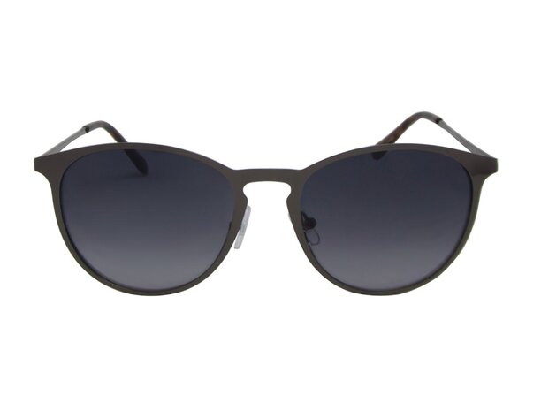 Dames zonnebril | Zilvergrijs met blauwgrijze glazen | 140 MM