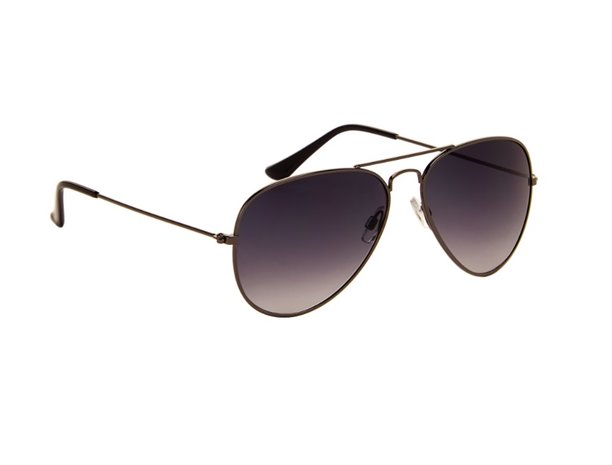 Gepolariseerde zonnebril | Pilotenbril | Donkergrijze glazen | 140 MM