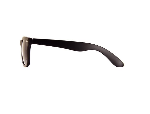 Gepolariseerde zonnebril | Mat zwart met groene glazen | 140 MM