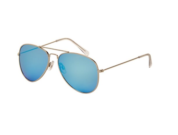 Pilotenbril | Blauwe glazen | 139 MM