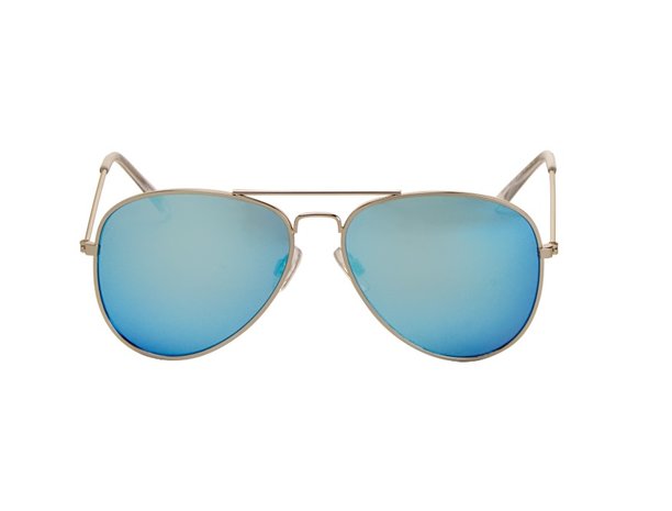 Pilotenbril | Blauwe glazen | 139 MM