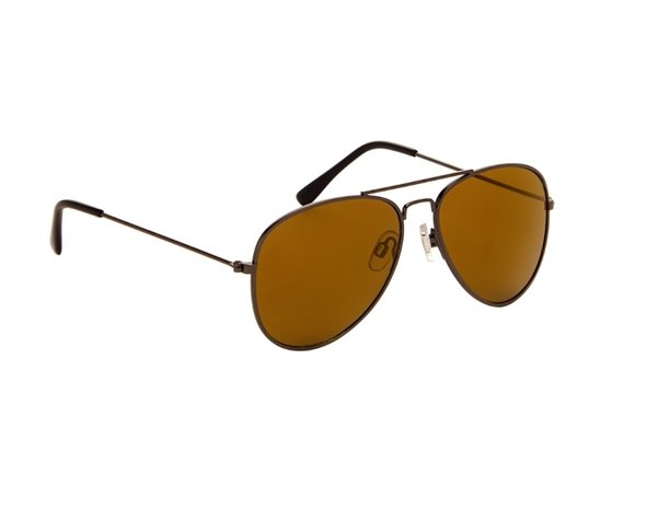 Pilotenbril | Bruine glazen | 139 MM