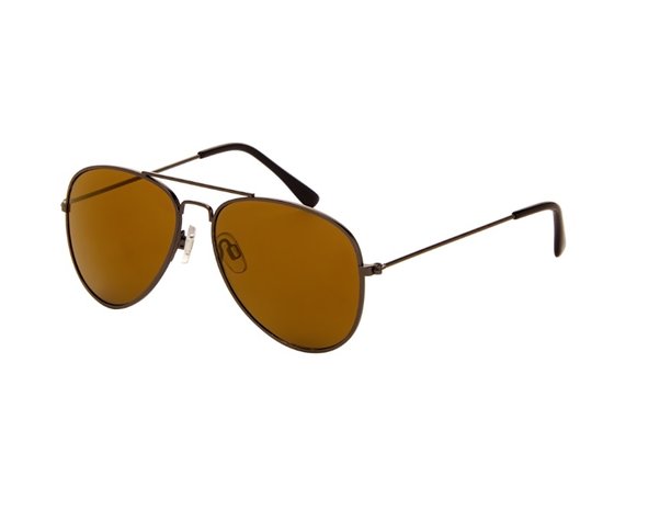 Pilotenbril | Bruine glazen | 139 MM