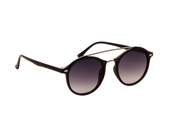 Gepolariseerde zonnebril | Zwart met donkergrijze glazen | 137 MM