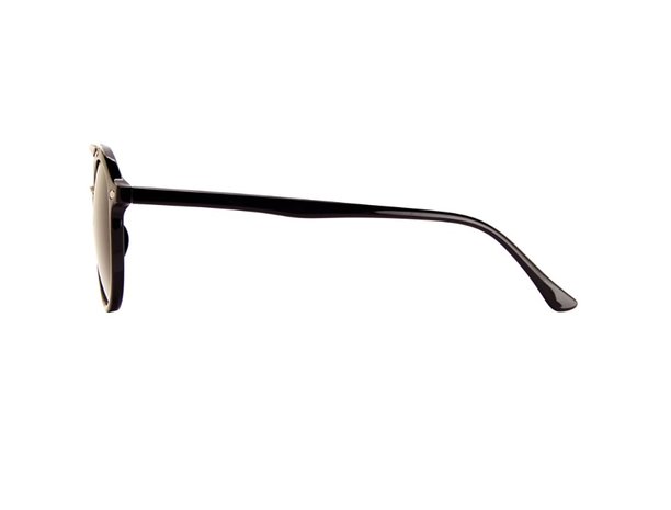 Gepolariseerde zonnebril | Zwart met donkergrijze glazen | 137 MM