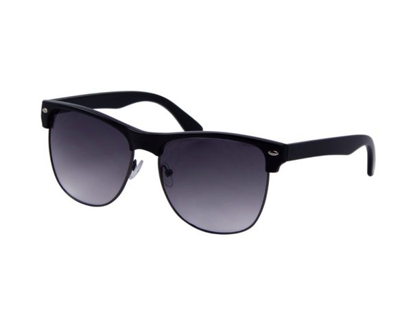 Gepolariseerde zonnebril | Zwart | Donkergrijze glazen | 147 MM