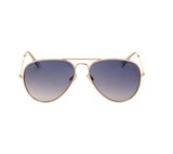 Gepolariseerde zonnebril | Pilotenbril | Blauwgrijze glazen | 130 MM_