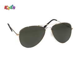 Kinderzonnebril | Pilotenbril | Groene glazen | 131 MM Kinderzonnebril | Pilotenbril | Groene glazen | 131 MM