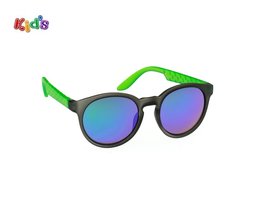 Kinderzonnebril | Zwart-Groen | 124 MM Kinderzonnebril | Zwart-Groen | 124 MM