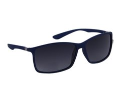 Heren zonnebril | Navy blauw met donkergrijze lenzen | 140 MM Heren zonnebril | Navy blauw met donkergrijze lenzen | 140 MM