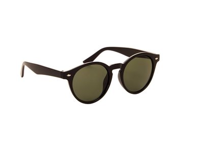 Betere Ronde dames zonnebril | Zwart met groene glazen | 142 MM TK-24